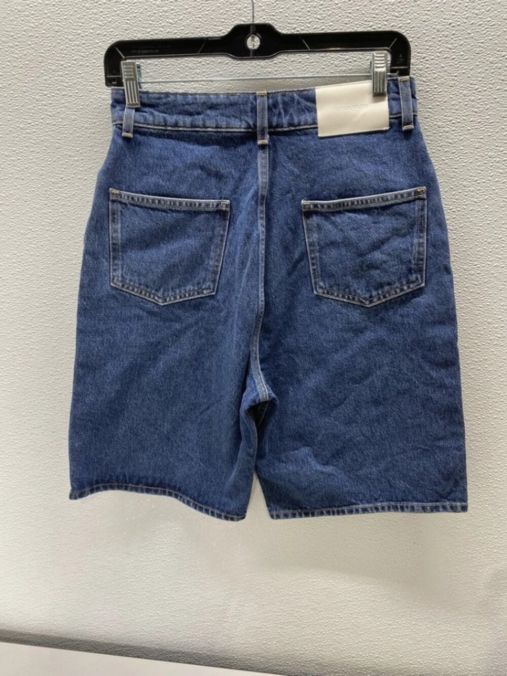 LouLou Studio Womens Cute Bermuda Long Denim Shorts Size 26 x 9 Medium Blue - Picture 5 of 6